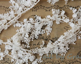 VENTE Tissu ivoire bordure en dentelle - conception de bijoux de mariage bracelet de mariée super exquis en dentelle en forme de larme