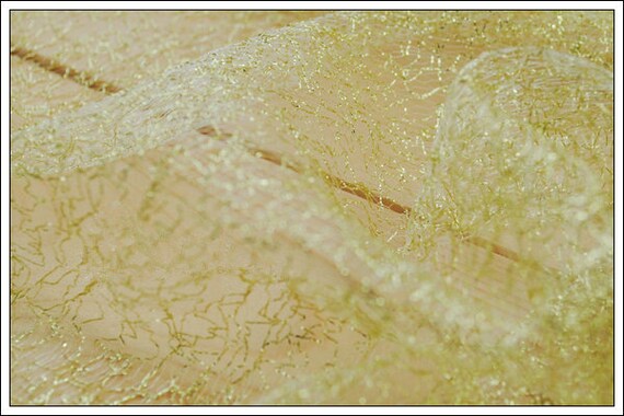 Gold Lace Fabric Soft Gauze Netting Lace Fabric Golden Tulle | Etsy