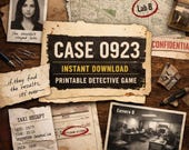 Cold Case Detective Game | Printable Mystery Puzzle, Game Night (Instant Download)