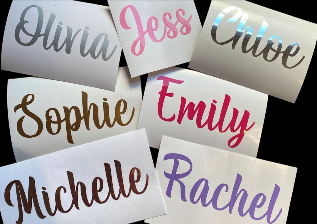 Signature Name Sticker Personalized Vinyl, Sticker, Name Quote, Decal - Etsy