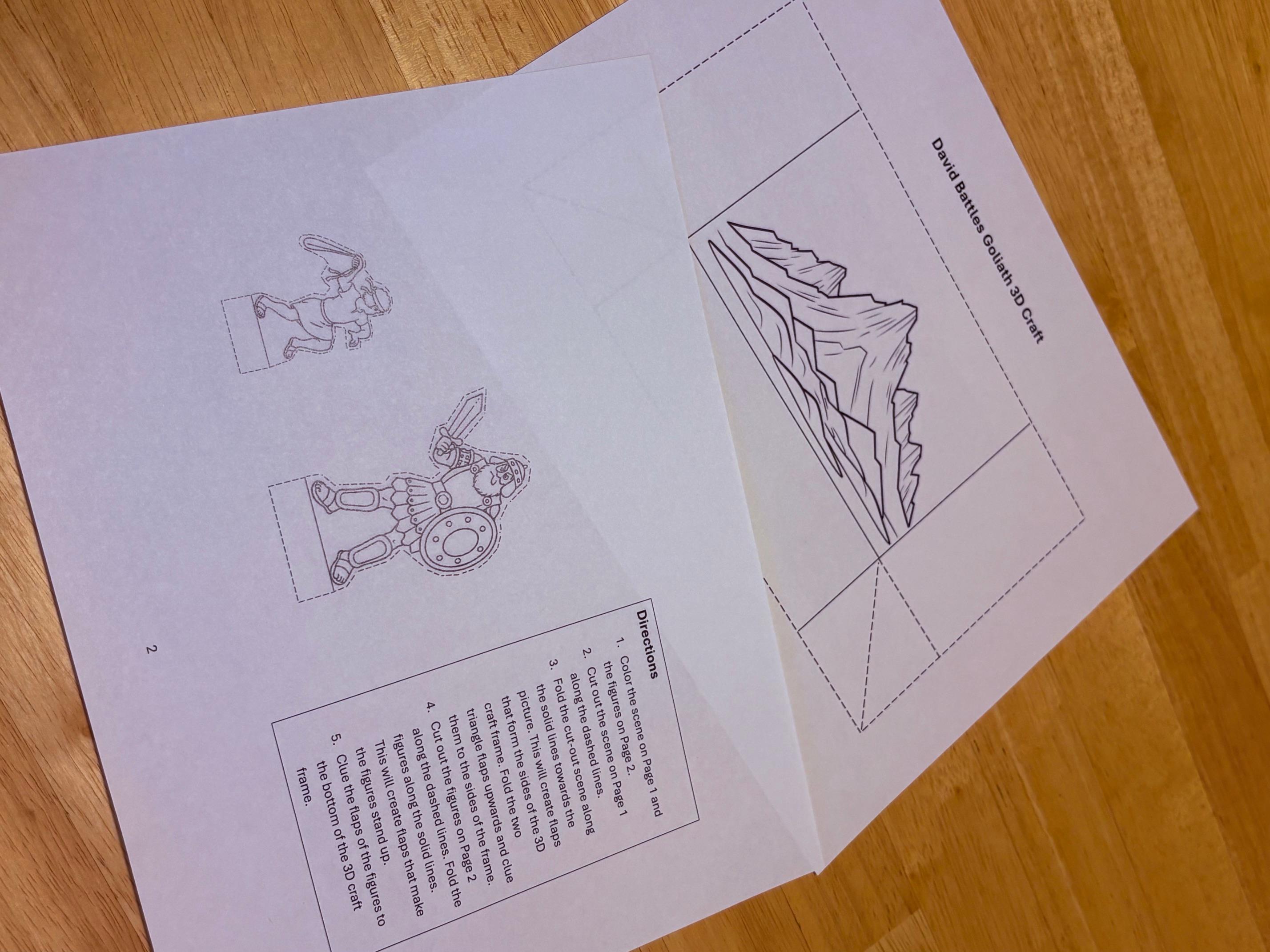 David Battles Goliath 3D Craft