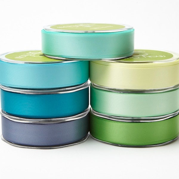 7/8 Inch Double Faced Satin Ribbon by the yard Lots of Colors to Choose From