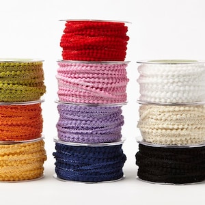 3/8 Inch Mini Pom Pom Ribbon DIY By the Yard tiny pompoms