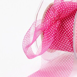 2 Inch Sheer Mini Dot Ribbon by the Yard Lots of Colors to Choose From ...