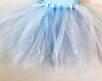 Fairy Tutu Skirt Snow Queen Frozen Winter Fairy Ballet Tutu Infant to Child and Adult Sizes
