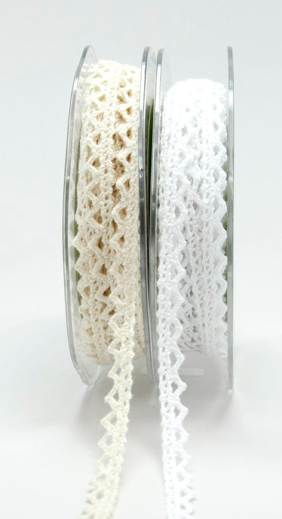 Crochet Thread Ribbon 1/4 Inch Crochet Trim Ribbon by the Yard Scrapbooking Crafting DIY Doll ...