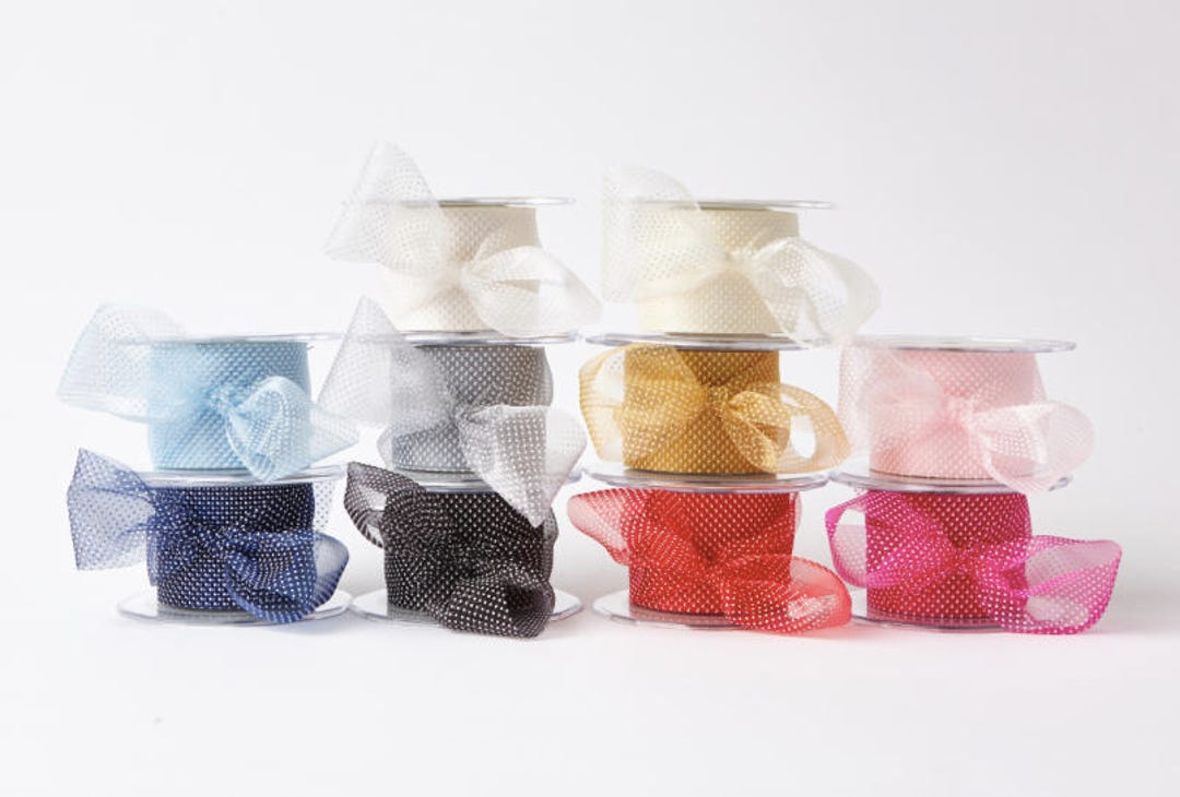 2 Inch Sheer Mini Dot Ribbon by the Yard Lots of Colors to Choose From ...