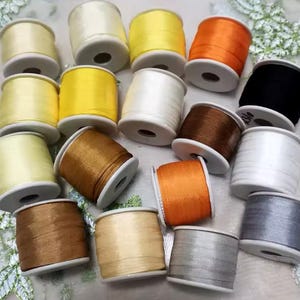 2mm or 7mm Silk Ribbon by the Yard For Embroidery, Miniature, Minis, Doll Making, Sewing, Jewelry, Embroidery, Dollhouse, Tiny