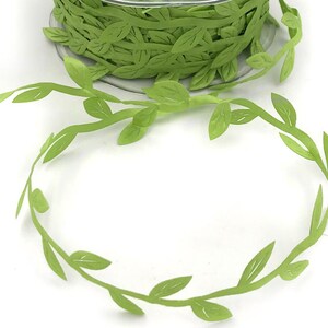 3/4 Inch Classic Leaves Ribbon With Sealed Cut Edge DIY Crafting Card ...