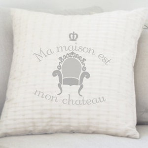 Ma Maison Stencil - French &#39;My House is my castle&#39; Stencil from The Stencil Studio. Reusable home decor & DIY stencils, simple to use. 10103