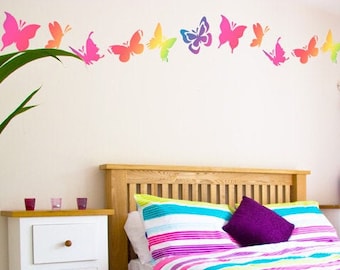 Butterfly Stencil - Butterflies Stencil - Kids Room Stencils - Nursery Stencils - Reusable wall stencils -  10030