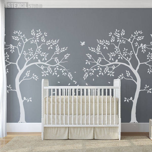 Kwekerij Tree Wall Stencil Pack -Nursery Stencils -Muurmuurschildering Art Stencils -Nursery Decor Stencils - Herbruikbare decoreren Wall Stencils -10618