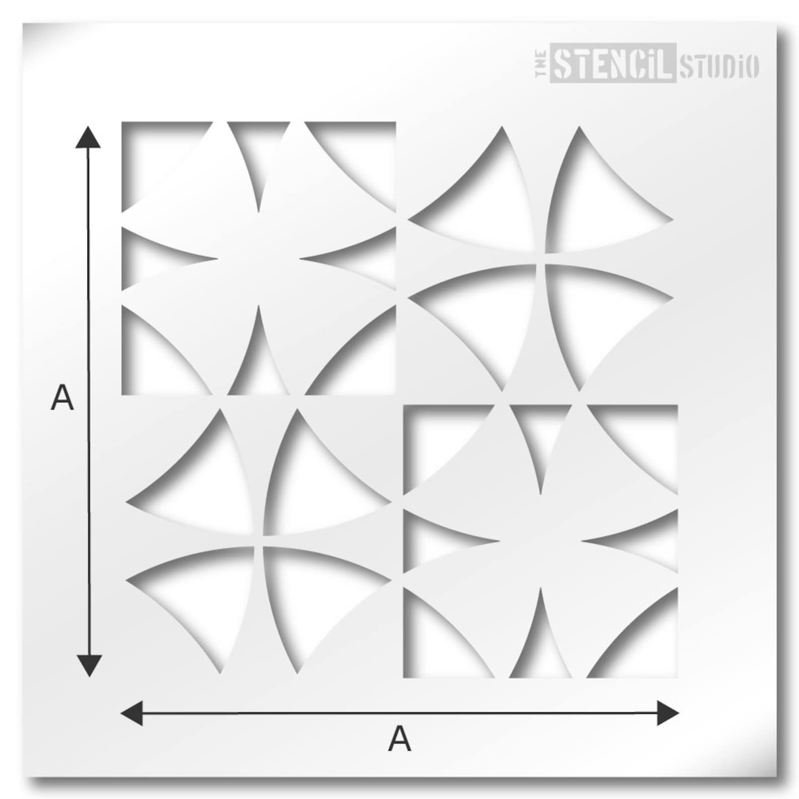 Tile Stencil Geometric Tile Stencil Stencils for Tiles - Etsy