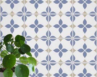 Newent Tile Stencil - Tile Stencils for Floors, Walls & Patios - Tile Makeover Stencils - For Bathroom, Kitchen and Garden Tiles - 11170