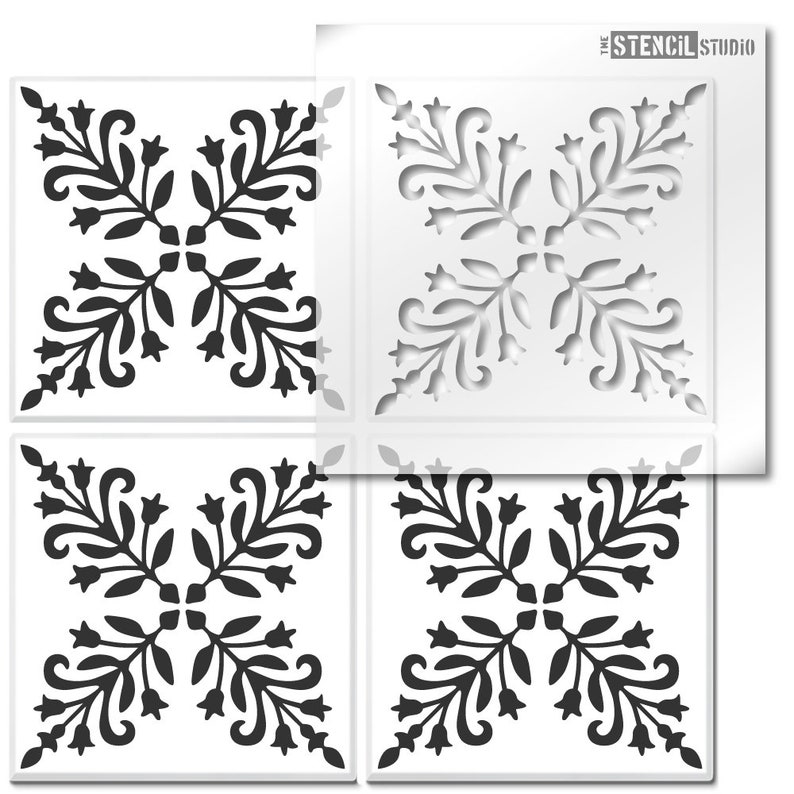Tile Stencil Pattern Tile Stencil Stencils for Tiles Etsy UK