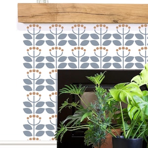 Coombe Tile Repeat Stencil. Reusable Repeatable Tile pattern Stencils for Home decor - Create a tile pattern on a plain wall / floor 10746