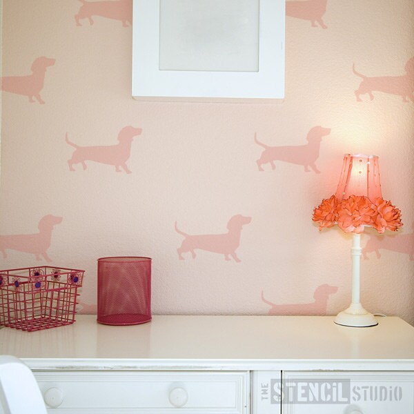 Dachshund Dog Stencil From the Stencil Studio. Reusable Home - Etsy