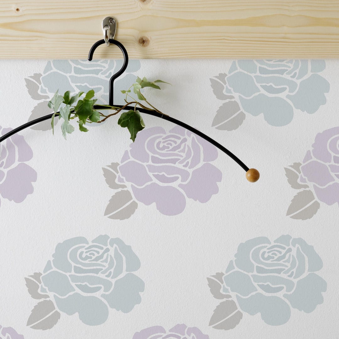 Rose Flower Stencil From the Stencil Studio. Reusable Home Decor & DIY ...