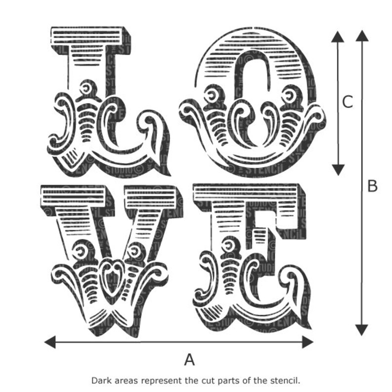 LOVE Circus Letter Stencils From The Stencil Studio Reusable Etsy UK circus-font-svg-circus-cut-file-circus-alphabet-funfair-font-etsy
