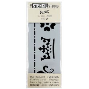 Regal Set Stencil - Stencil MiNiS from The Stencil Studio. Handy little reusable stencils for home decor and crafts. Easy to use. 10528