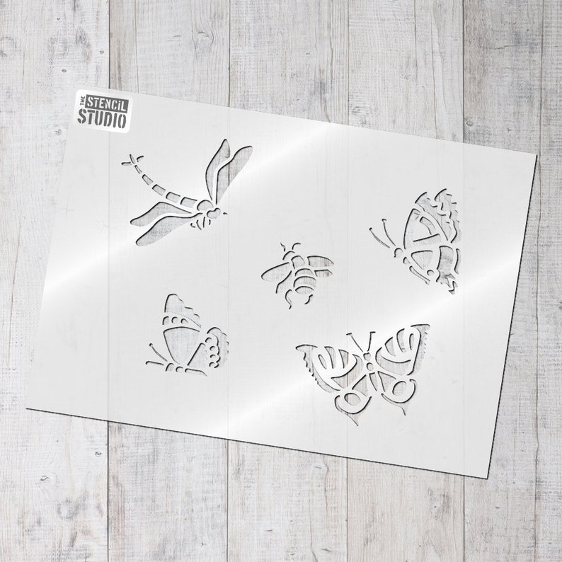 Bee and Butterfly Stencil Dragonfly Stencils Stencils for Etsy