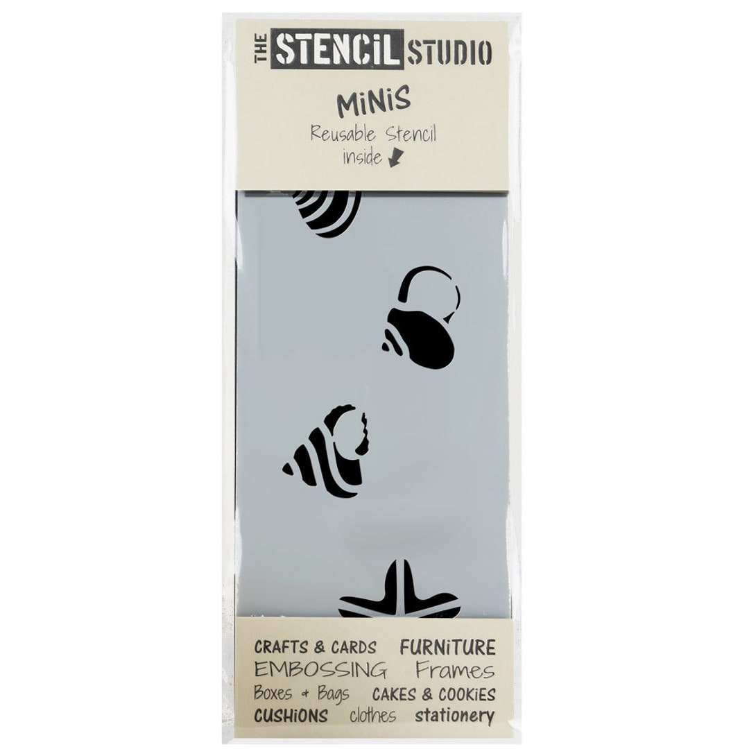 Shellback Stencile Shells Stencil - Stencil Minis From the Stencil Studio. Handy Little ...