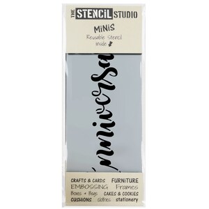 アニバーサリー - ステンシルスタジオのステンシルミニ。家の装飾や工芸品に便利な再利用可能な小さなステンシル。使いやすい 10874