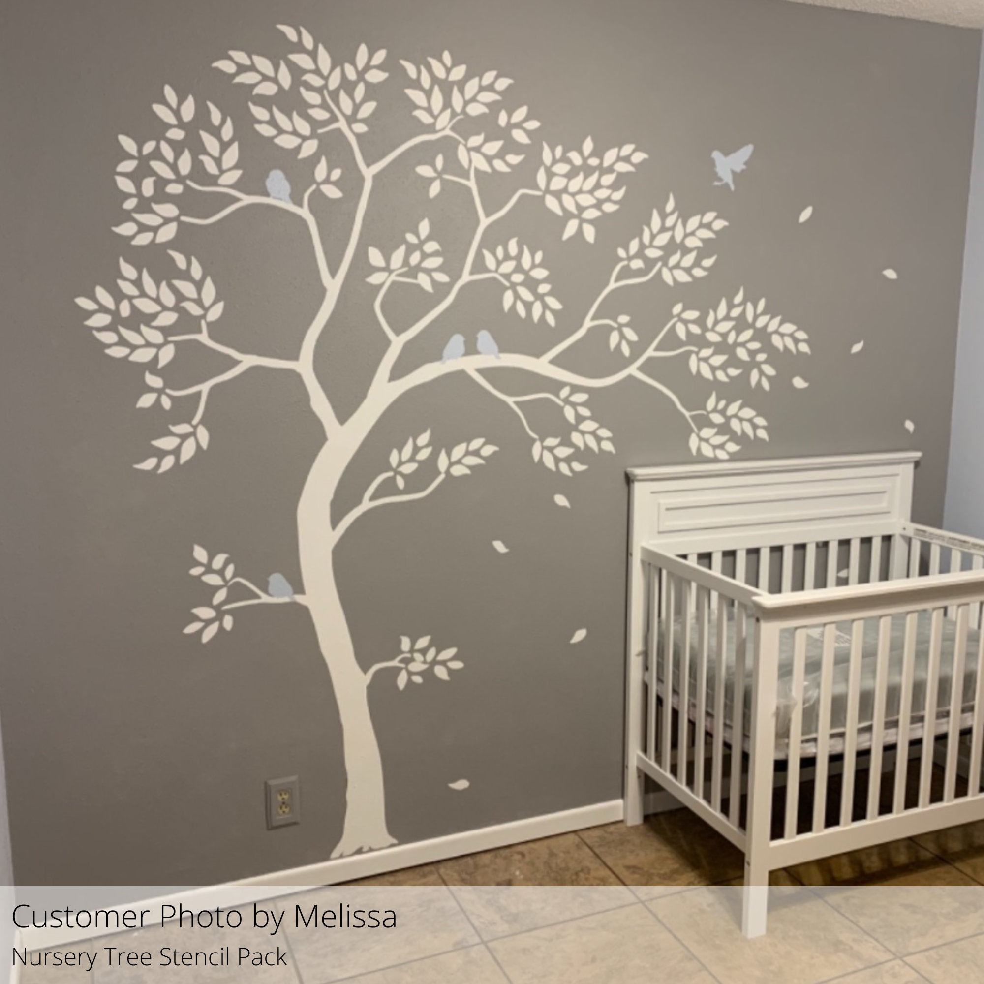 Nursery Tree Wall Stencil Pack nursery Stencils wall Mural Etsy UK