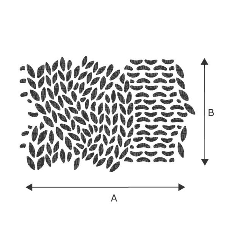 Cable Knit Repeat Stencil From the Stencil Studio. Reusable Etsy UK