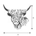Highland Cow Stencil - Cow Stencils - Stencils for Painting Walls ...