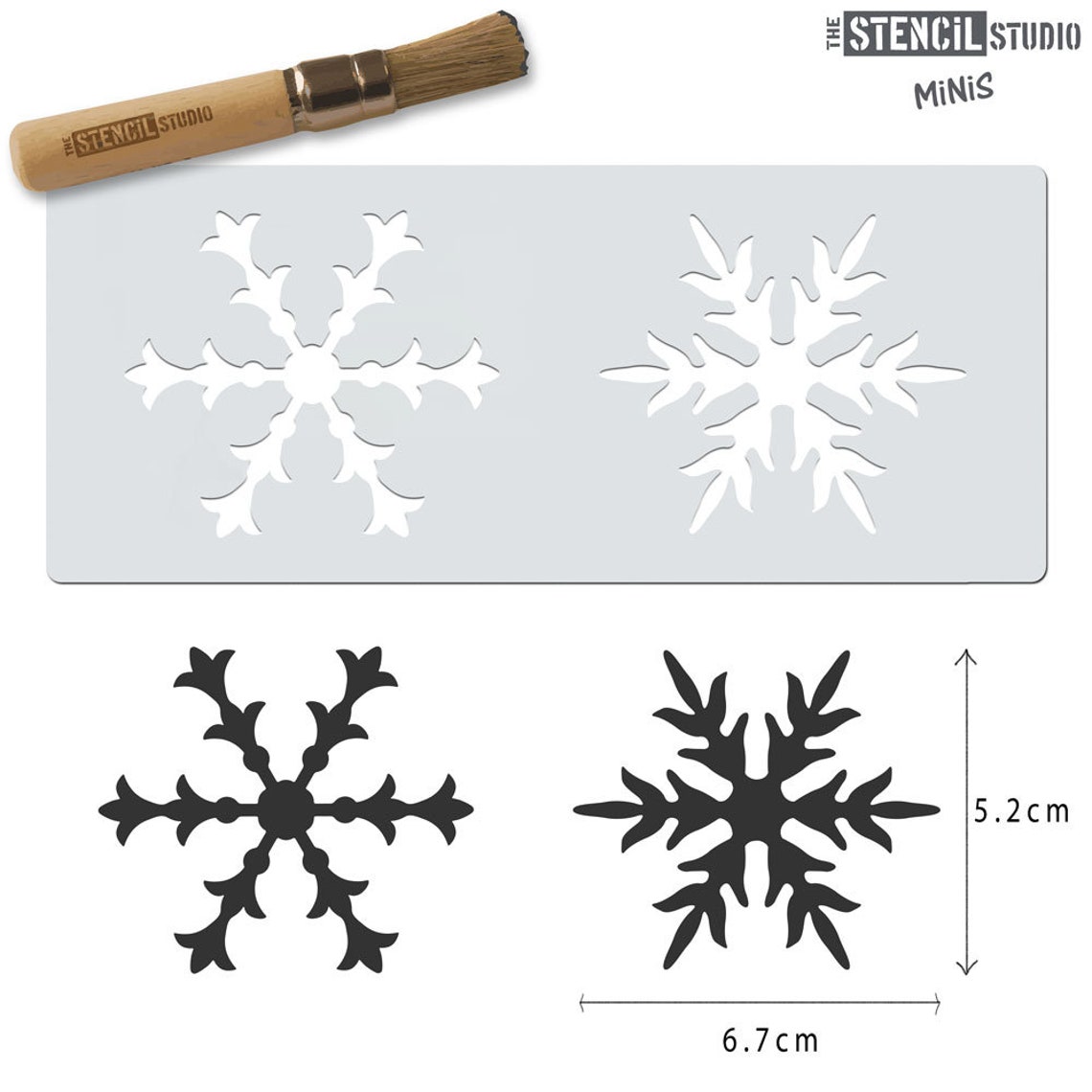 Snowflakes Stencil Stencil Minis From the Stencil Studio. - Etsy UK