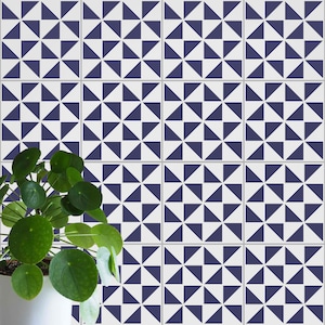 Purton Tile Stencil - Geometric Tile Stencil - Stencils for Tiles - Tile Makeover Stencils - Tile Stencils for Floors - 10631