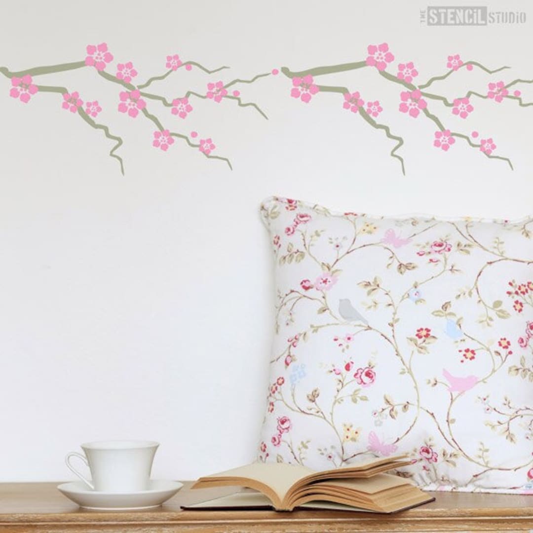 Cherry Blossom Stencil - Branch Stencils - Flower Stencils - Blossom ...