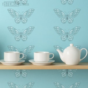 Beautiful Butterfly Stencil from The Stencil Studio. Reusable home decor & DIY stencils, simple to use. 10018 image 3