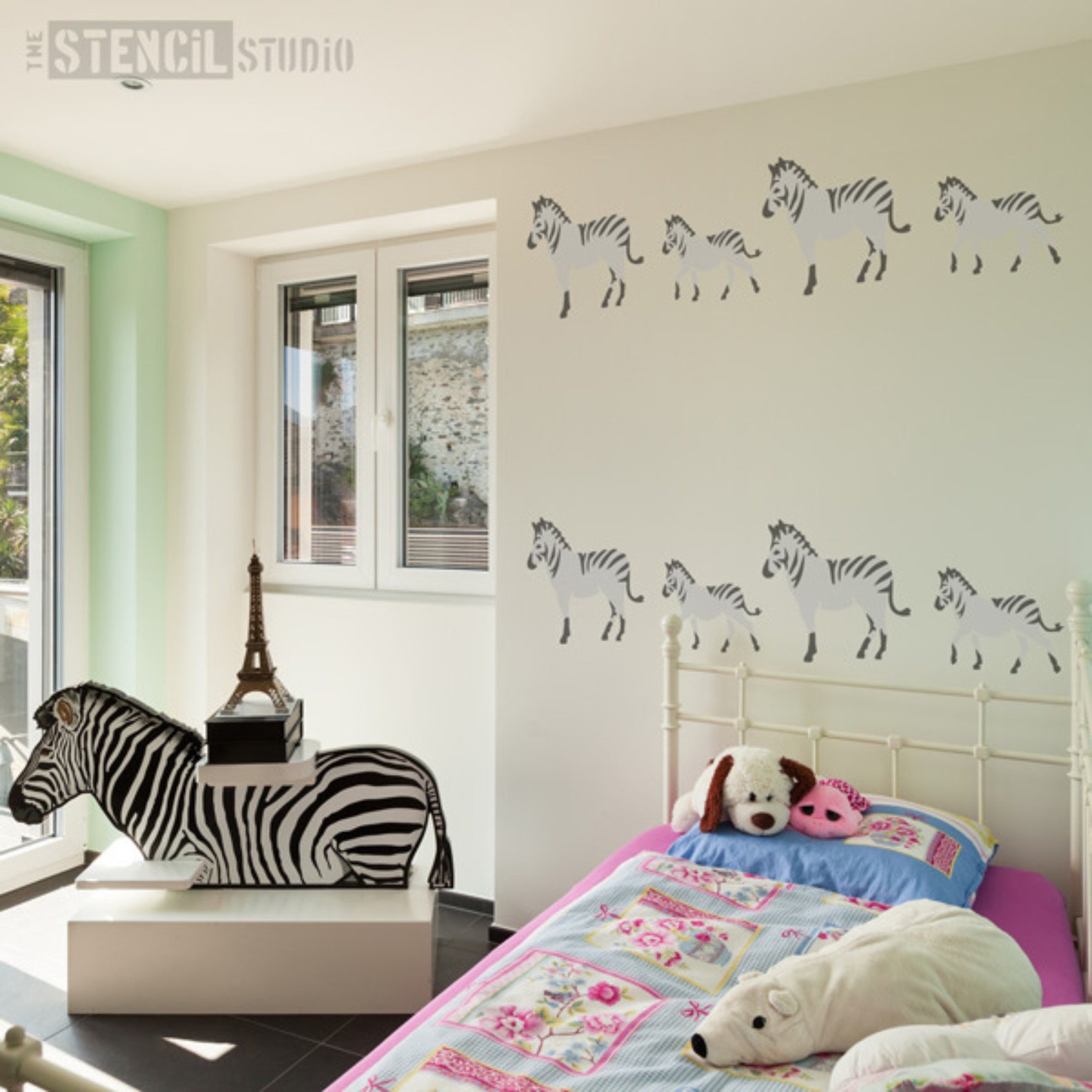 Safari Animals Wall Stencils Set Nursery Stencils Wall Etsy