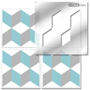Tile Stencil - Pattern Tile Stencil - Stencils for Tiles - Box Tile Stencil - Tile Stencils for Floors - 10637