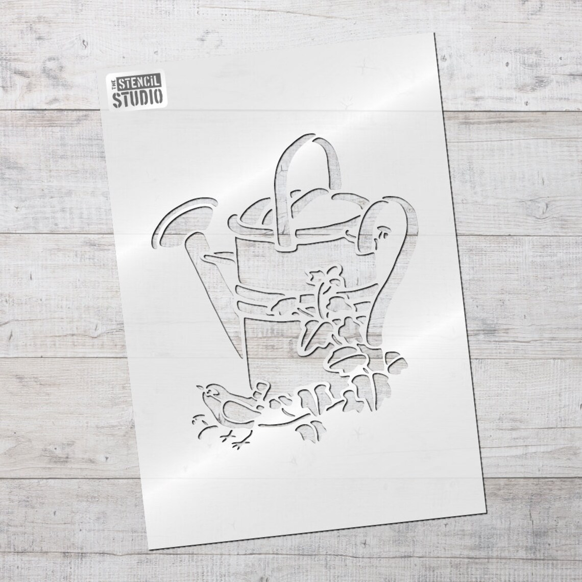 Watering Can Stencil From the Stencil Studio. Floral Stencils. Etsy