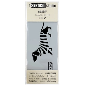 Dachshund in Stripes Dog Stencil - Stencil Mini Sausage dog stencil -Handy little wall stencils for home decor, furniture & crafts 10513