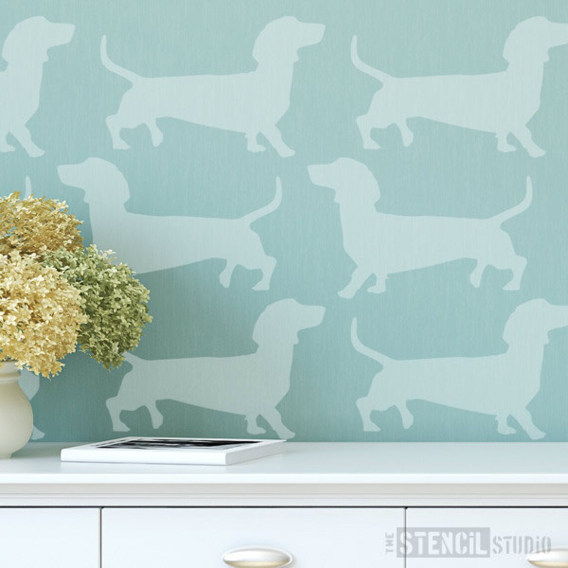 Dachshund Dog Stencil - Stencil Minis From The Stencil Studio. Handy Little Reusable Stencils For Home Decor And Crafts. Easy To Use. 10689 - View #10