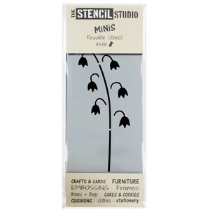 Lily of the Valley Stencil - Stencil MiNiS du Stencil Studio. Petits pochoirs réutilisables pratiques pour la décoration et l’artisanat 10706