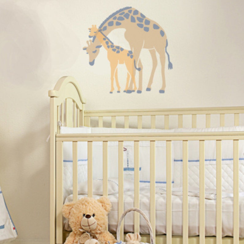 Safari Animals Wall Stencils Set Nursery Stencils Wall Etsy