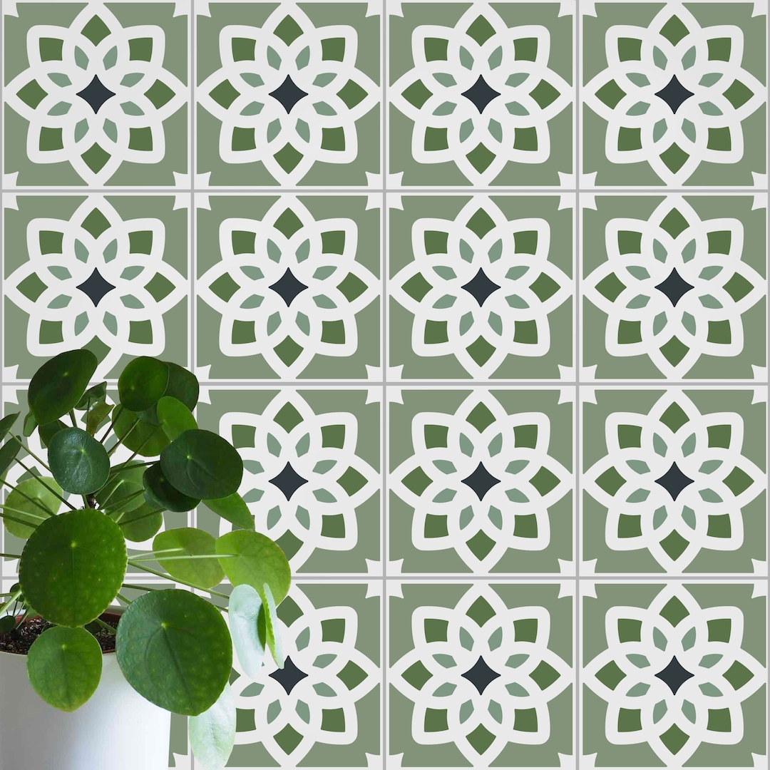 Selsley Tile Stencil Traditional Tile Stencil Stencils for Etsy