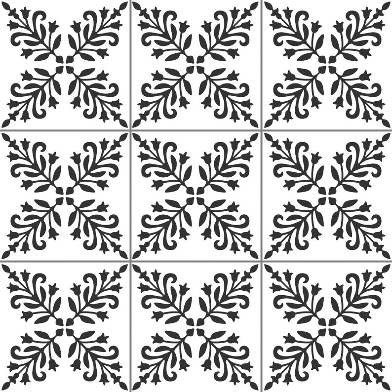 Tile Stencil Pattern Tile Stencil Stencils for Tiles Etsy UK