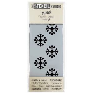 Pfau Motiv Bordüre - Schablone MiNiS von The Stencil Studio. Praktische kleine wiederverwendbare Schablonen für Wohnkultur und Kunsthandwerk. Einfach zu bedienen. 10854