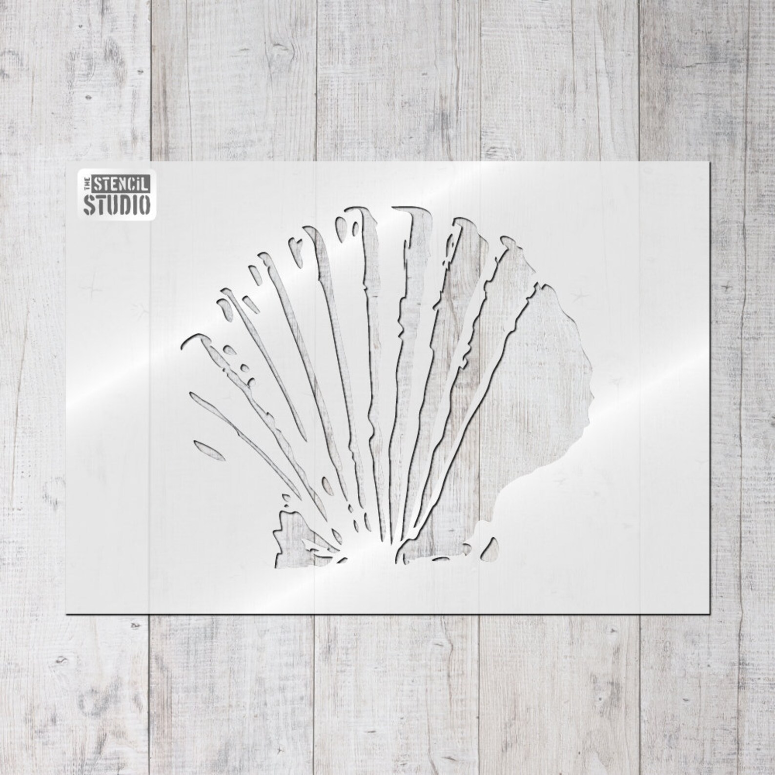 Scallop Shell Stencil From the Stencil Studio. Bathroom Etsy