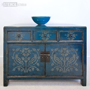 Arts & Crafts - Kelmscott Border Stencil - Craft Stencils - Traditional Stencils - Reusable wall Stencils - 10483