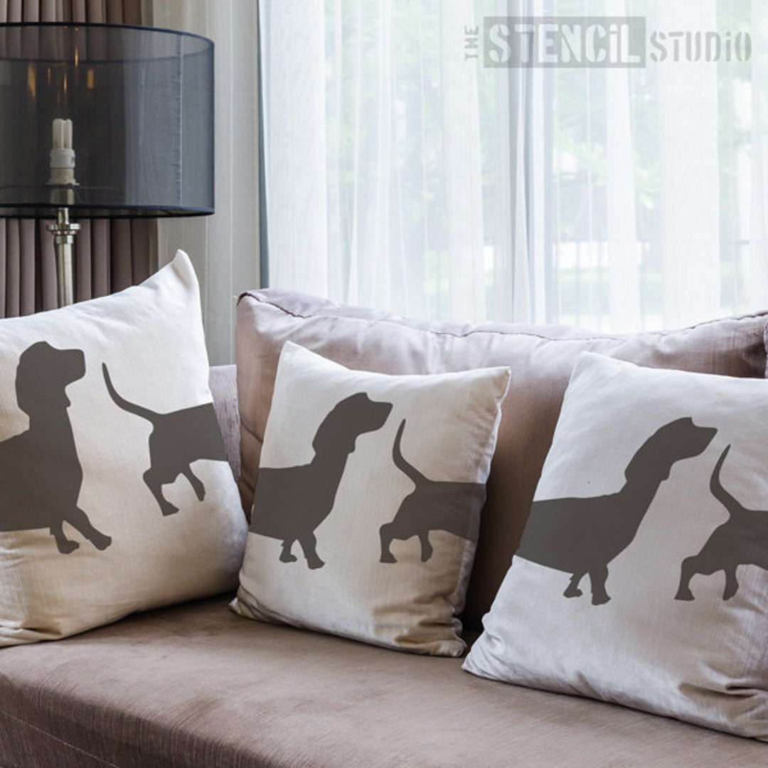 Dachshund Dog Stencil From the Stencil Studio. Reusable Home Decor