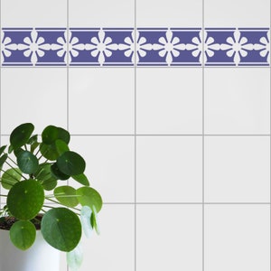 Montana Tile Border Stencil -Stencils for Floors, Walls & Patios- Tile Makeover Stencils- For Bathroom, Kitchen and Garden Tiles - 11080