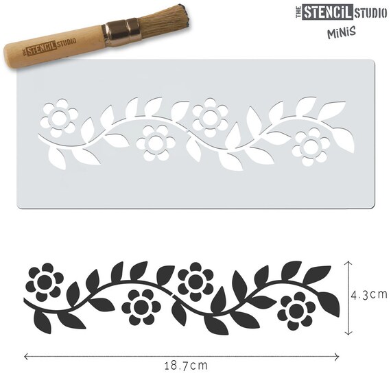 Flower Border Stencils