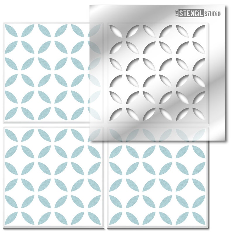 Tile Stencil Pattern Tile Stencil Stencils for Tiles Etsy